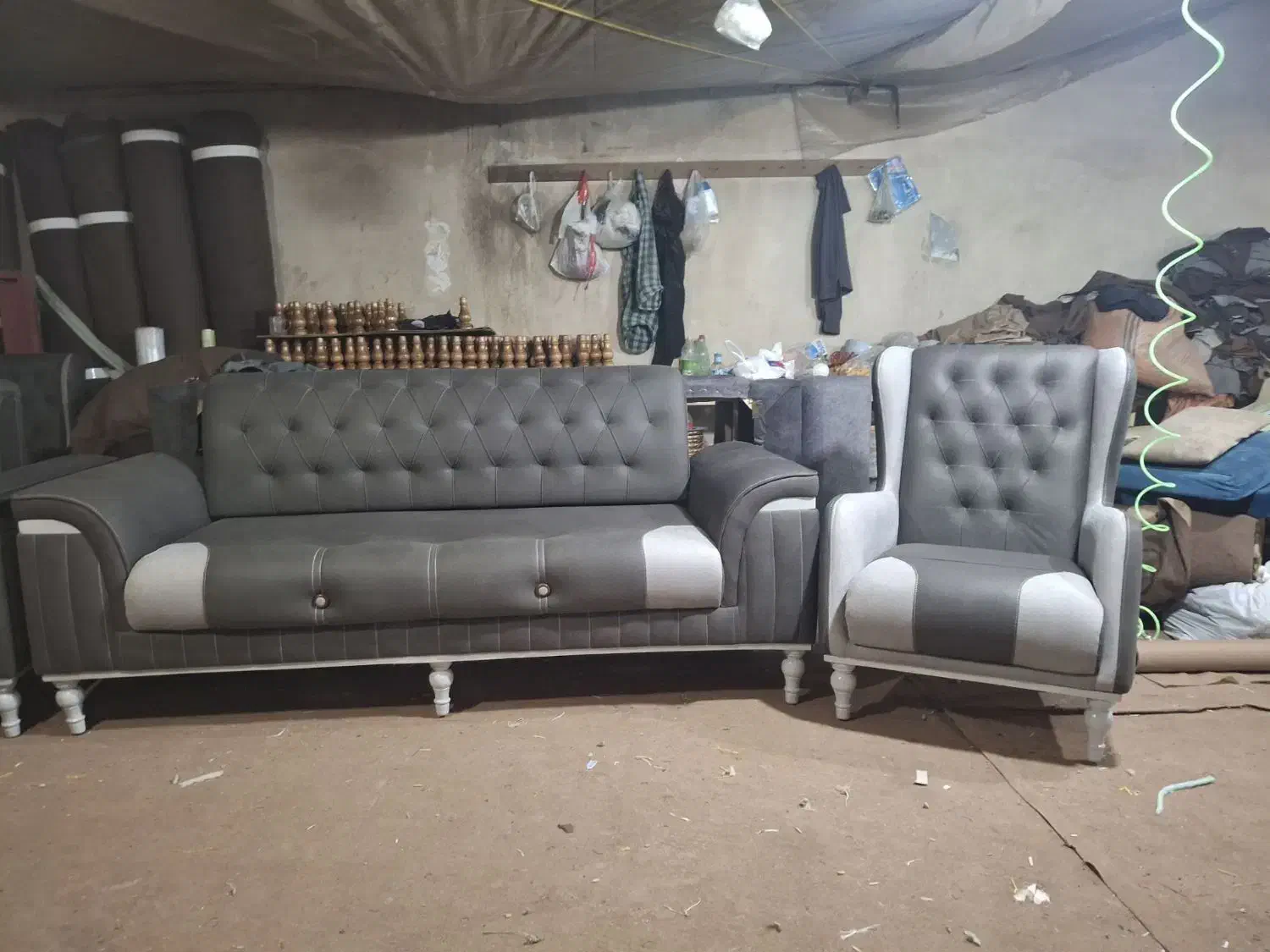 مبل لیندو 8 نفره جکدار و مکانیزم و تخت شو|مبلمان خانگی و میز عسلی|مشهد, طلاب|دیوار