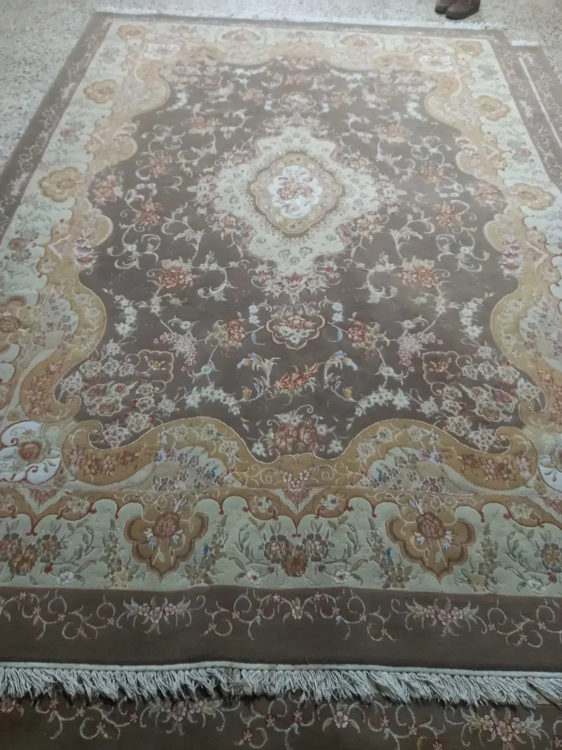 فرش۹متری گردوی ۷۰۰شانه|فرش|کوهدشت, |دیوار