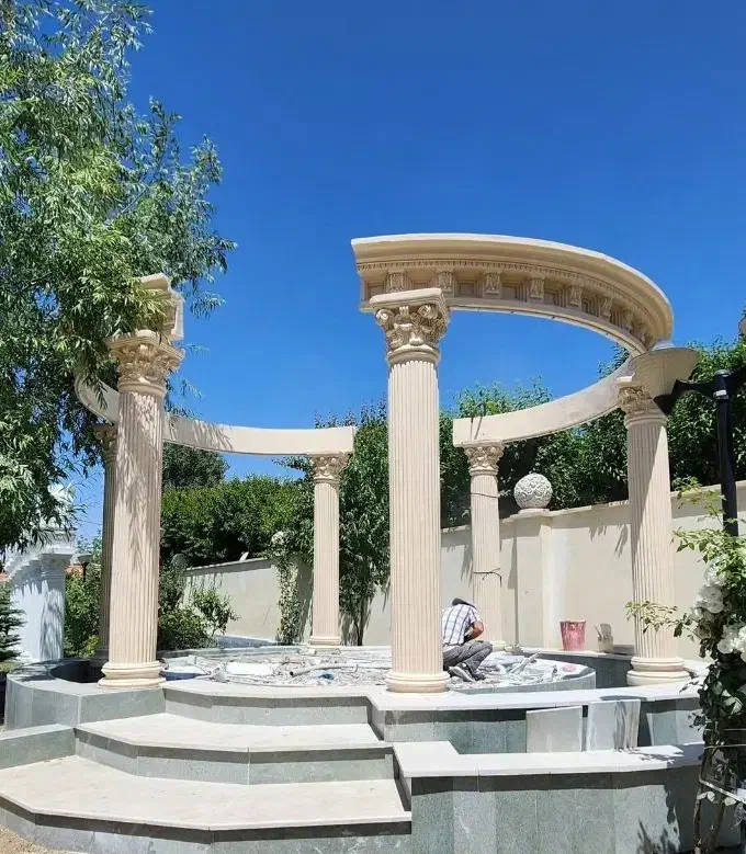 آبنما و آلاچیق گنبدی فایبر گلاس|مصالح و تجهیزات ساختمان|اصفهان, بوستان ناژوان|دیوار