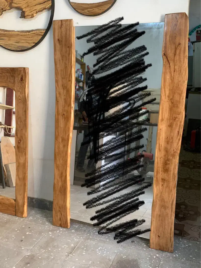 آینه چوبی|آینه|کرمان, |دیوار