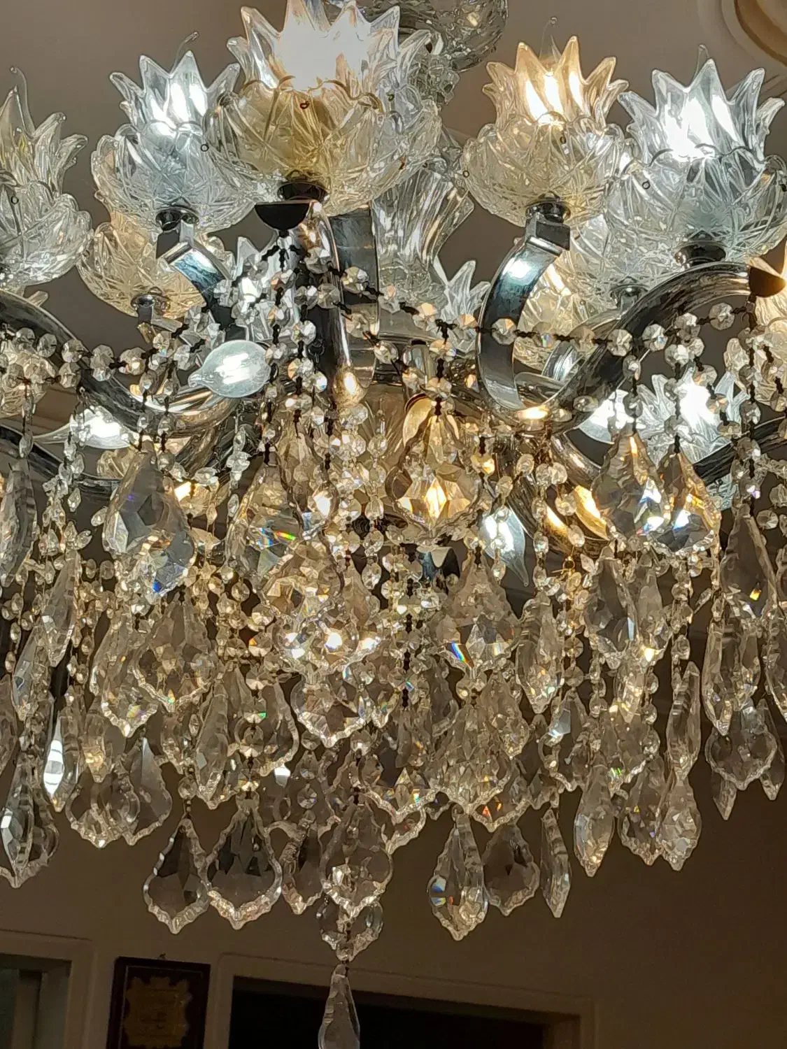 لوستر کریستالی|لوستر و چراغ آویز|تهران, دکتر هوشیار|دیوار