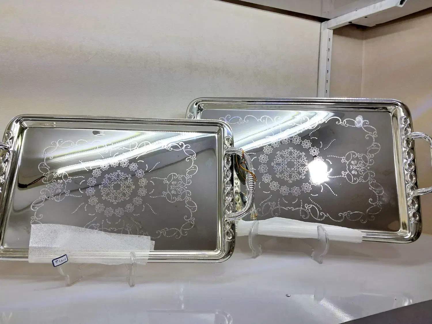 سینی جفتی وارداتی از دبی|ظروف سرو و پذیرایی|قره ضیاالدین, |دیوار