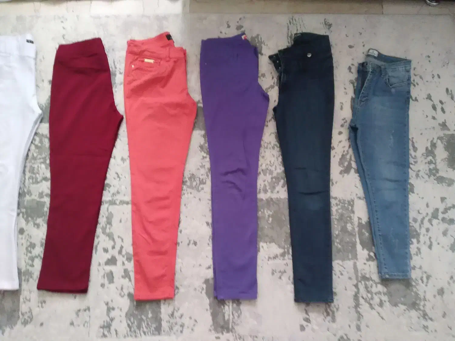 شلوار جین و کتان های رنگی سایز ۳۸|لباس|تهران, جنت‌آباد مرکزی|دیوار