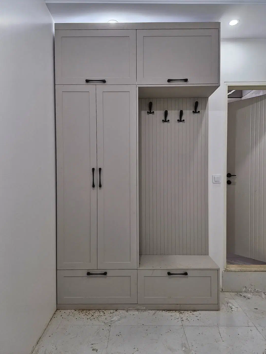 طراحی اجرا کمد دیواری کابینت تی وی وال کافی بار|جاکفشی، کمد، دراور|شهرکرد, |دیوار