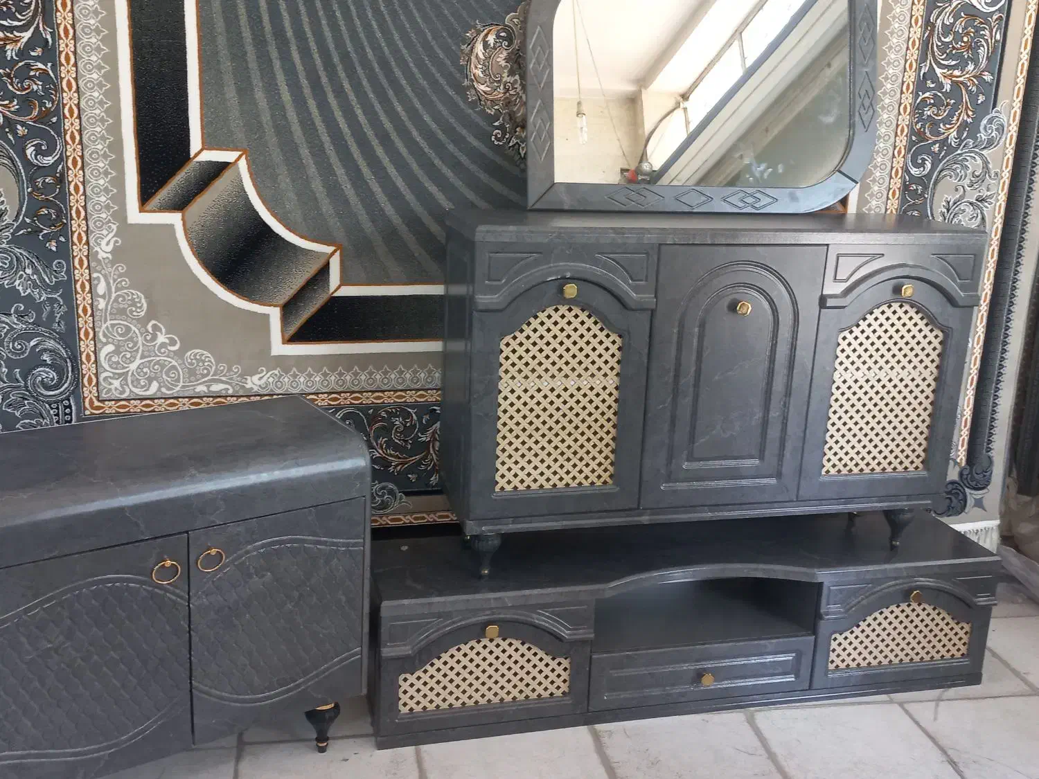 کنسول آینه|بوفه، ویترین، کنسول|شوشتر, |دیوار