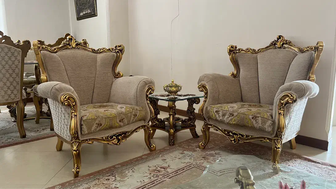 مبل ورق طلا/فرش۶ متری|مبلمان خانگی و میز عسلی|تهران, جوادیه تهرانپارس|دیوار