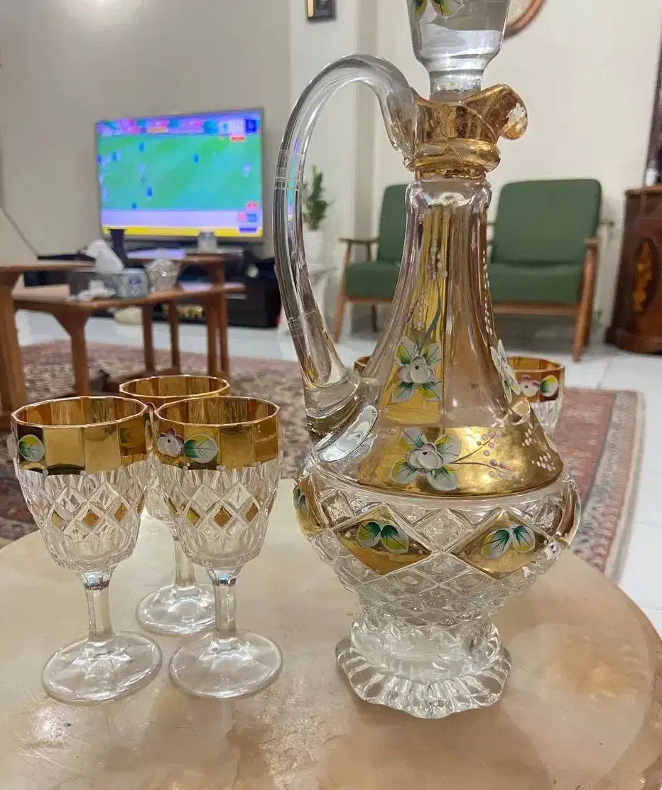 آجیل خوری جام شراب خوری میوه خوری برند چک طلا کوب|ظروف سرو و پذیرایی|تهران, جنت‌آباد جنوبی|دیوار
