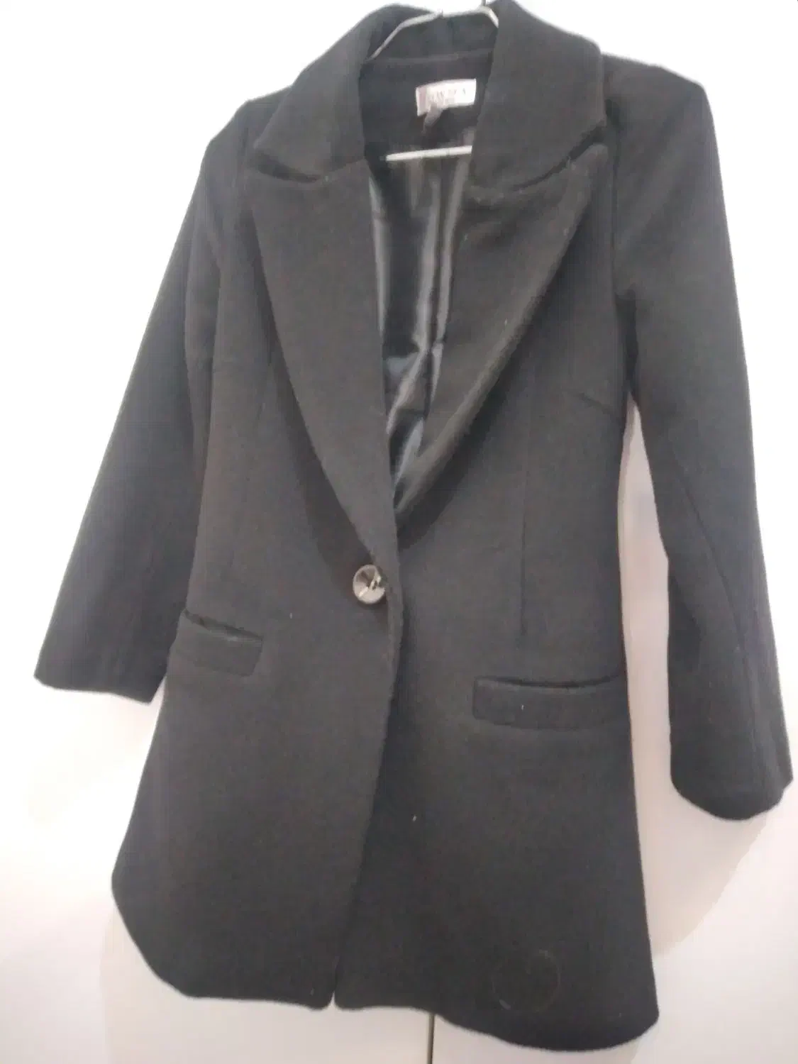 پالتوی کوتاه فوتر مشکی رنگ کاملا نو|لباس|پاپی, |دیوار