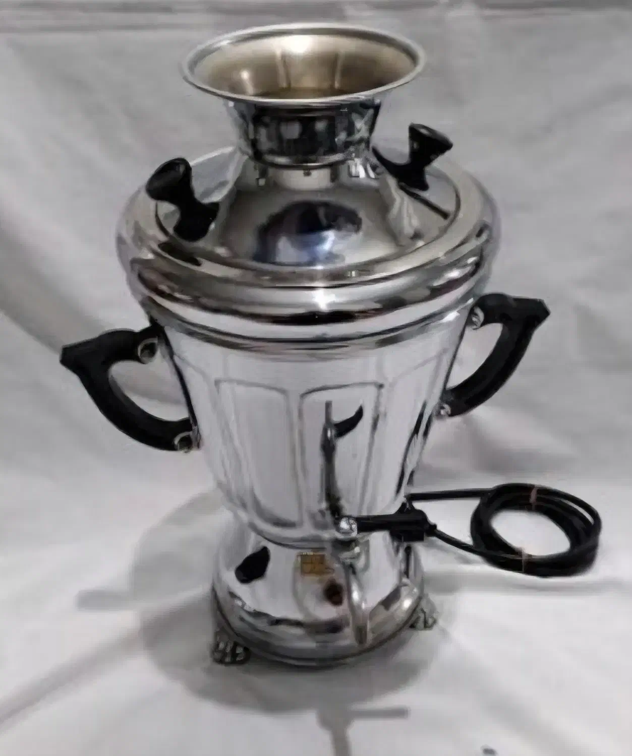 سماوربرقی قدیمی بسیارشیک نو.استیل ضخیم.وسایل|سماور، چایساز، قهوهساز|گرمسار, |دیوار