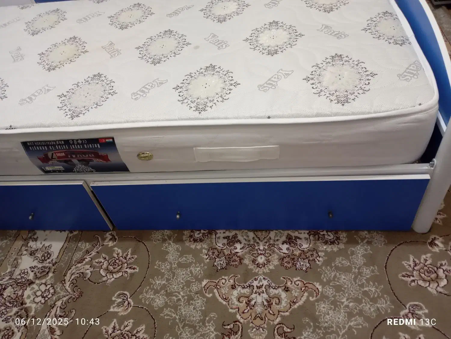 تخت خواب پسرانه با تشک|تخت و سرویس خواب|بازرگان, |دیوار