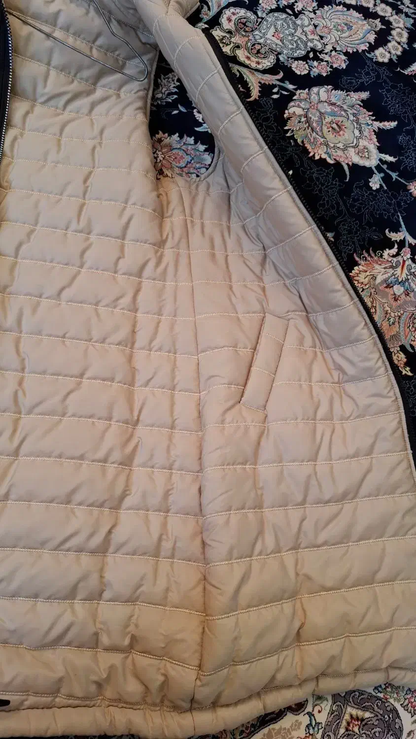 پافر دو روی مشکی کرمی نو|لباس|کامیاران, |دیوار