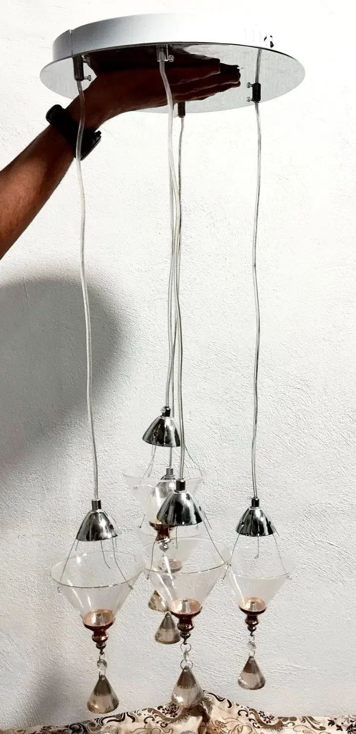 لوستر شکار|لوستر و چراغ آویز|قم, زند آباد|دیوار