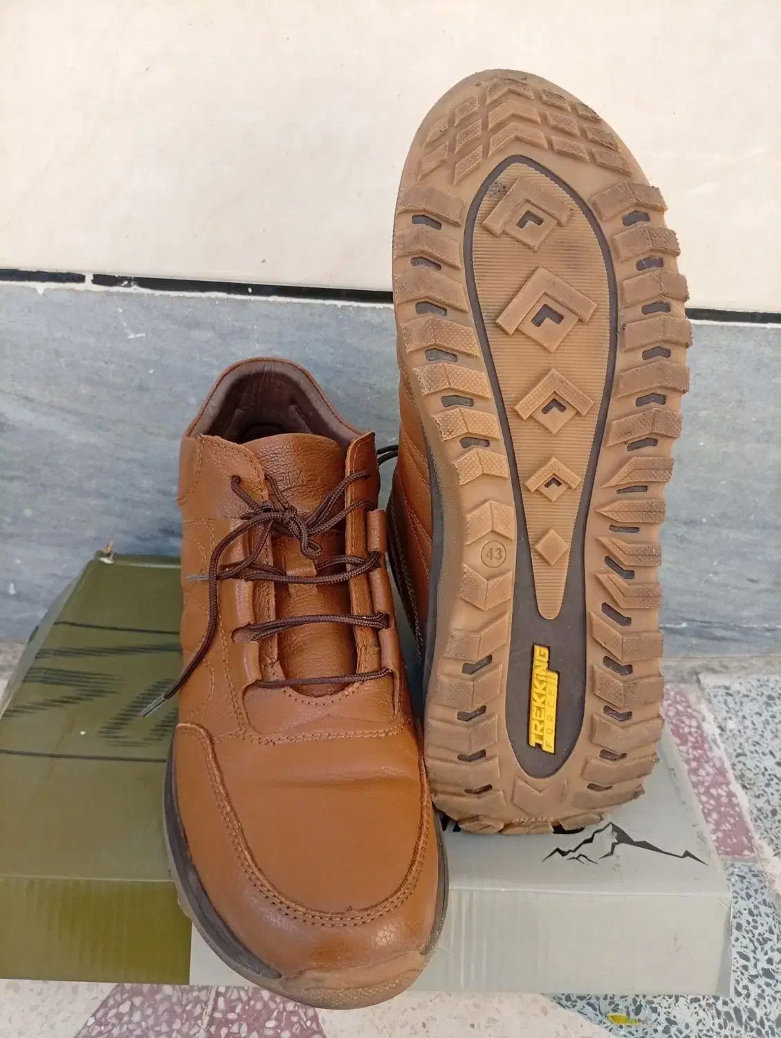 کفش بوت چرم گاوی سرمست تبریز سایز 43|کیف، کفش، کمربند|مرودشت, ثبت احوال|دیوار