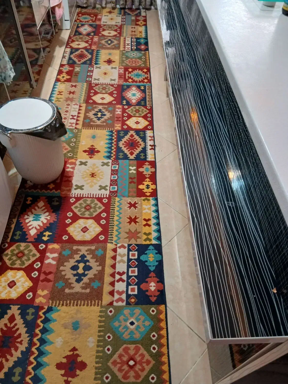 گلیم فرش|گلیم، جاجیم، گبه|قزوین, |دیوار