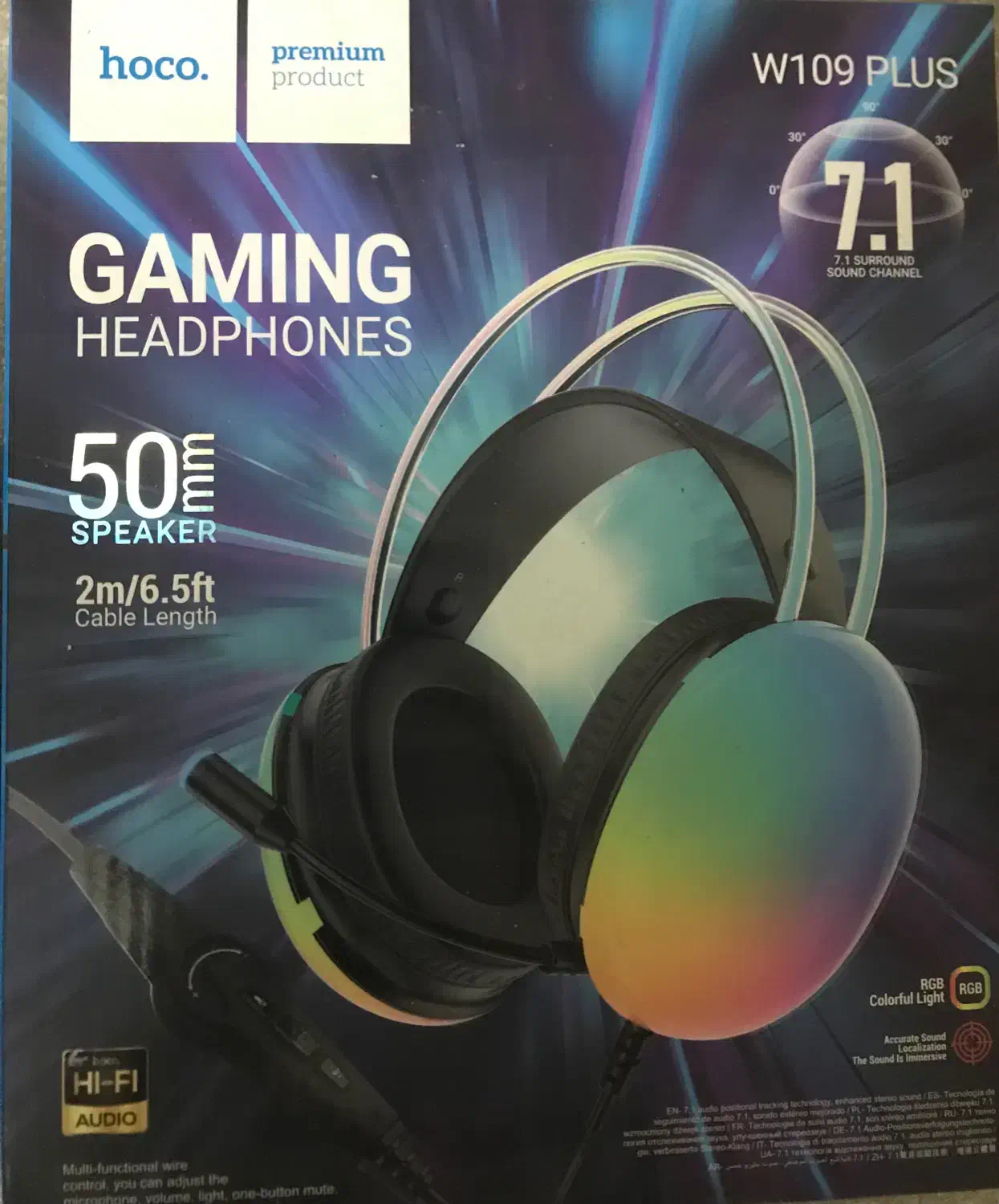 هدفون گیمینگ همراه مایک rgb|قطعات و لوازم جانبی رایانه|قم, الوندیه و گذر صادق|دیوار