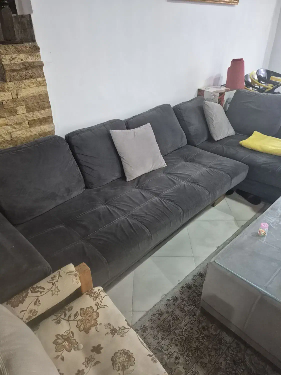 مبل راحتی ال درحد نو|مبلمان خانگی و میز عسلی|چمستان, |دیوار