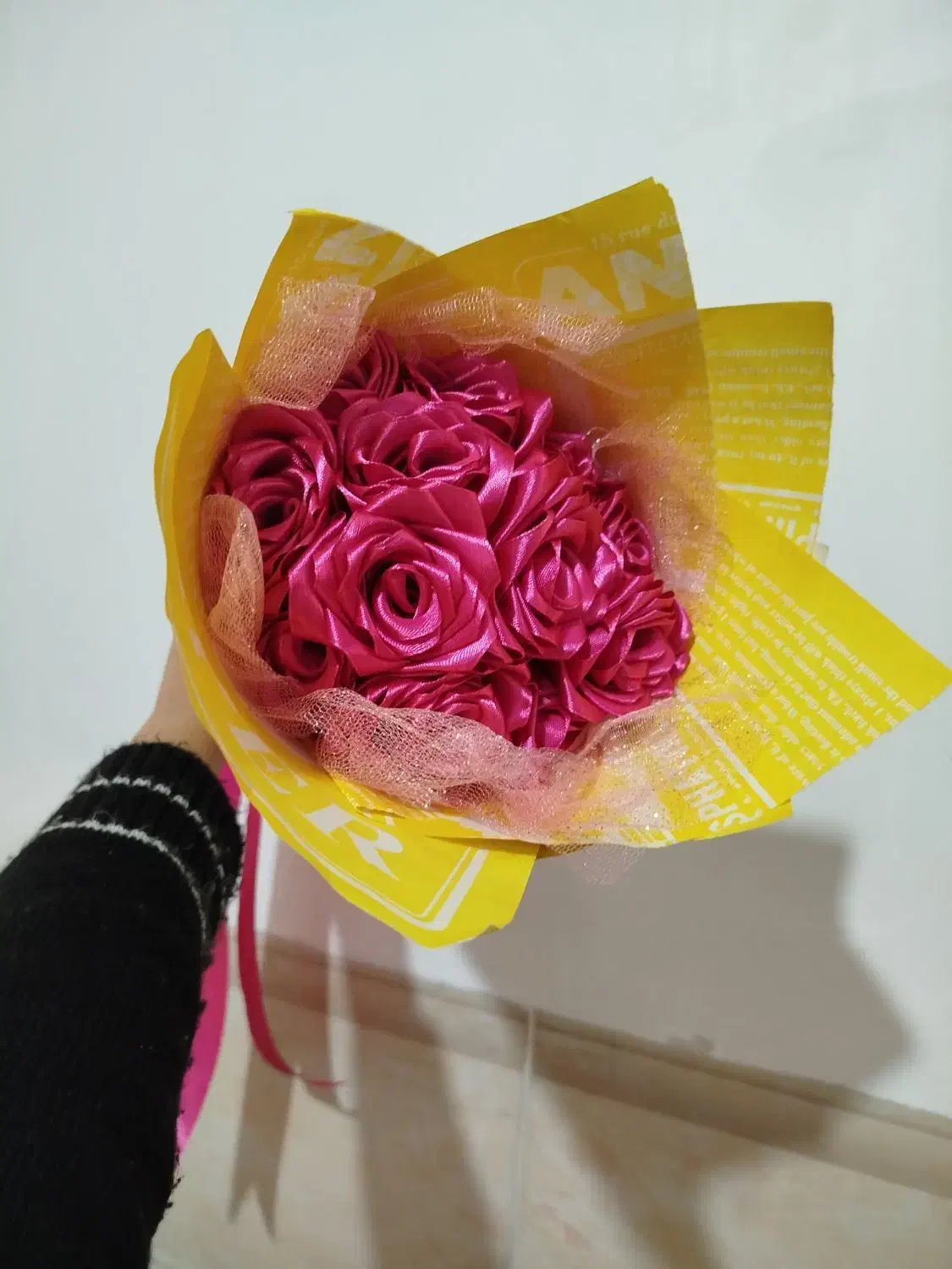 گل رز روبانی|گل مصنوعی|سیرجان, |دیوار