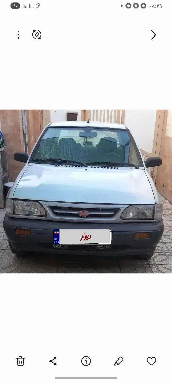 پراید نقره ای مدل ۸۹|خودرو سواری و وانت|سمنان, |دیوار