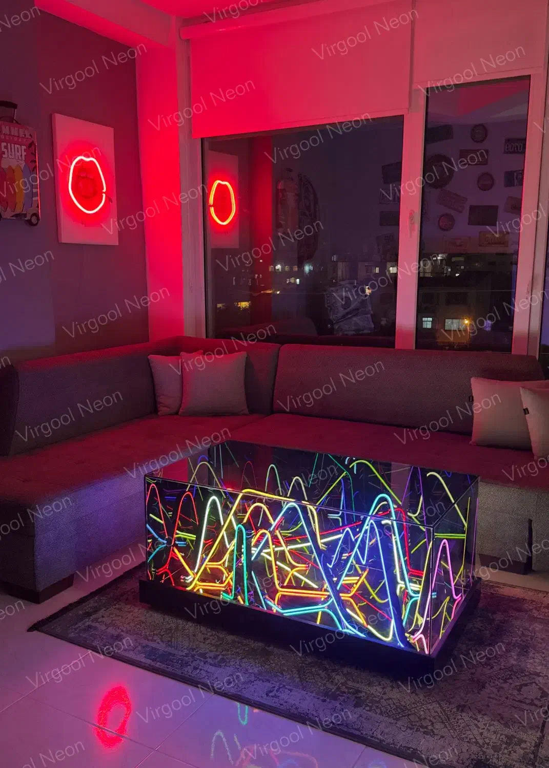 میز نئون|بوفه، ویترین، کنسول|یاسوج, |دیوار