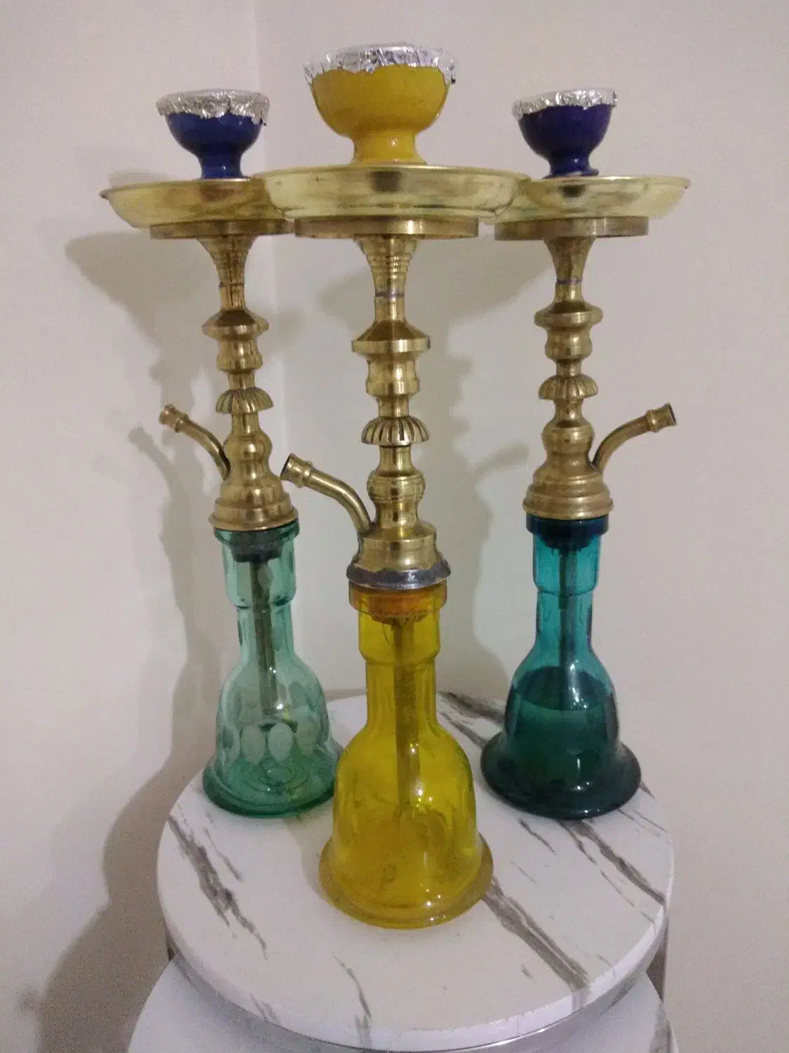 قلیان برنجی(باباپور)|صنایع دستی و سایر لوازم تزئینی|تهران, آهنگران (سراسیاب دولاب)|دیوار