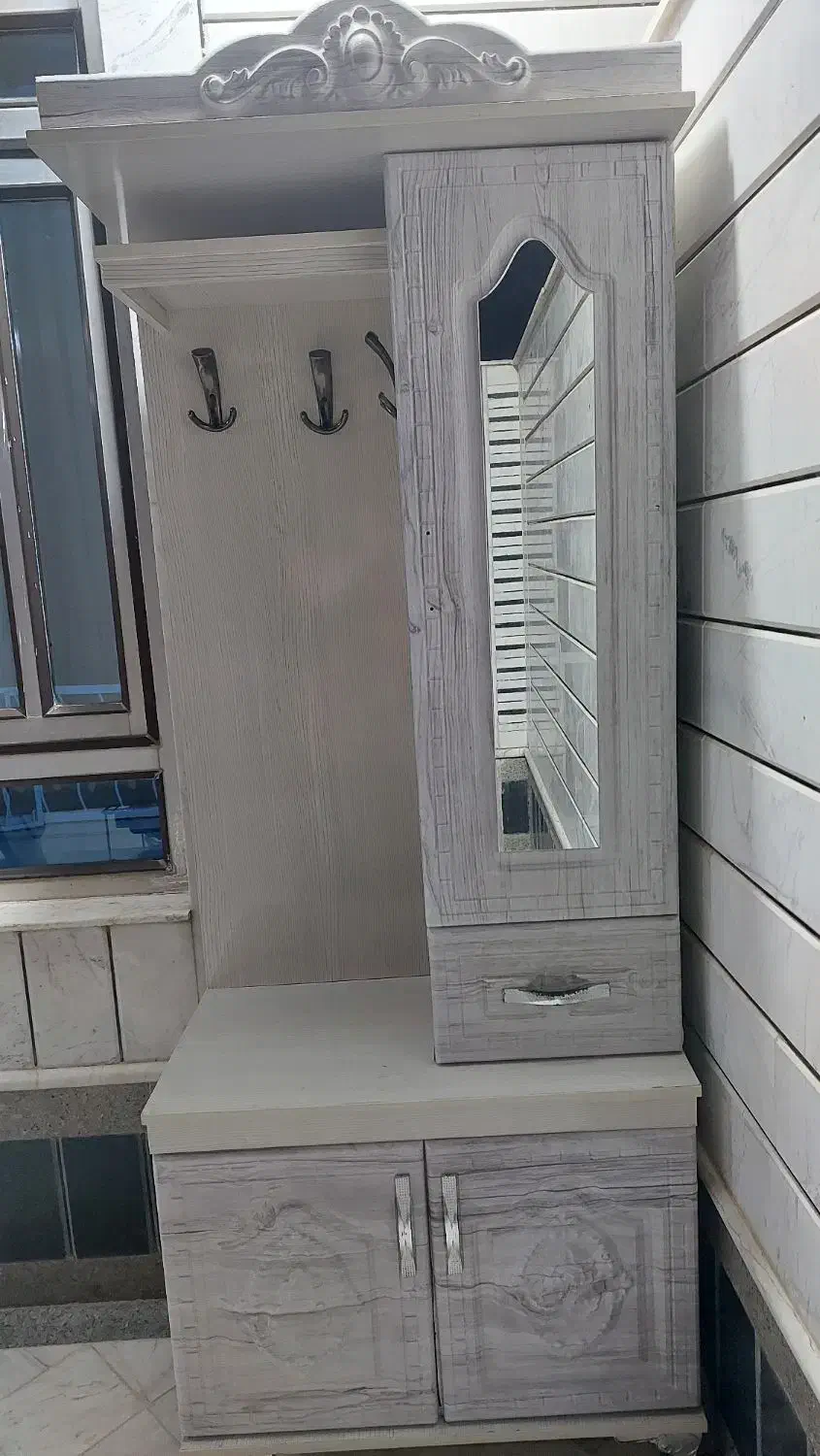 جاکفشی در حد نو اینه دار|جاکفشی، کمد، دراور|اسلامیه, |دیوار