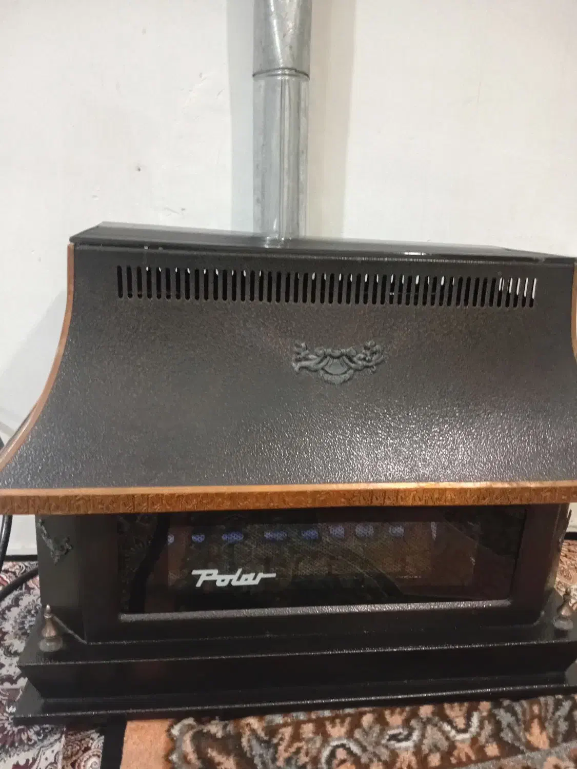 بخاری گازی شومینه ای بزرگ|بخاری، هیتر، شومینه|چهارباغ, |دیوار