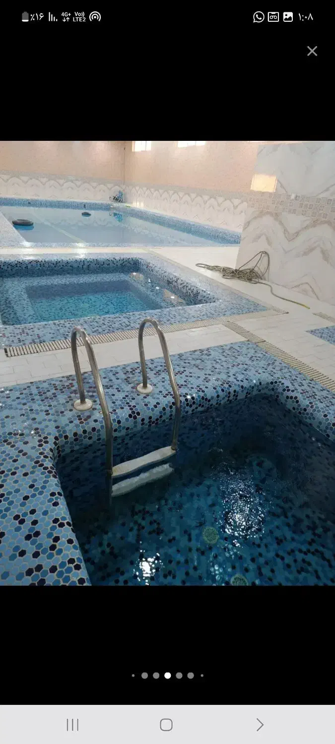 کرایه باغ ویلا با استخر سر پوشیده جکوزی|اجارهٔ کوتاه‌مدت ویلا و باغ|بیستون, |دیوار