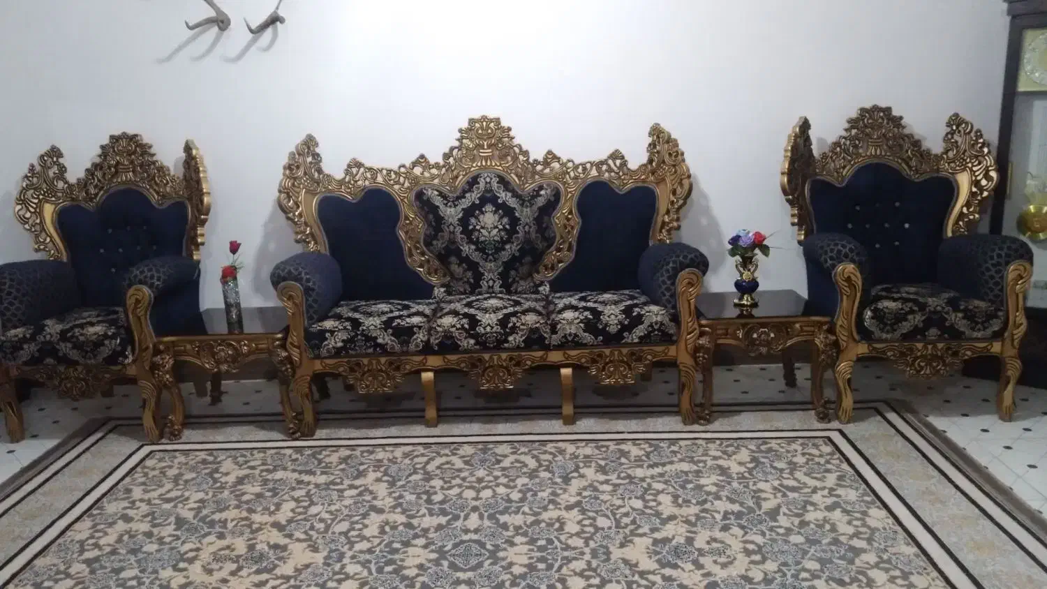 مبل سلطنتی ۷ نفره|مبلمان خانگی و میز عسلی|ساری, |دیوار