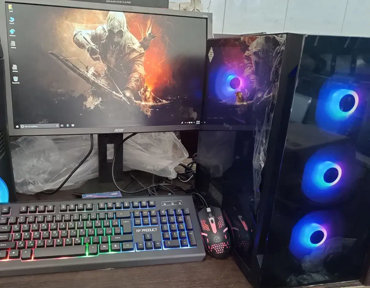 گرافیک ۸گیگ Ram 16 گیمینگ تمیز|رایانه رومیزی|قم, نوبهار|دیوار