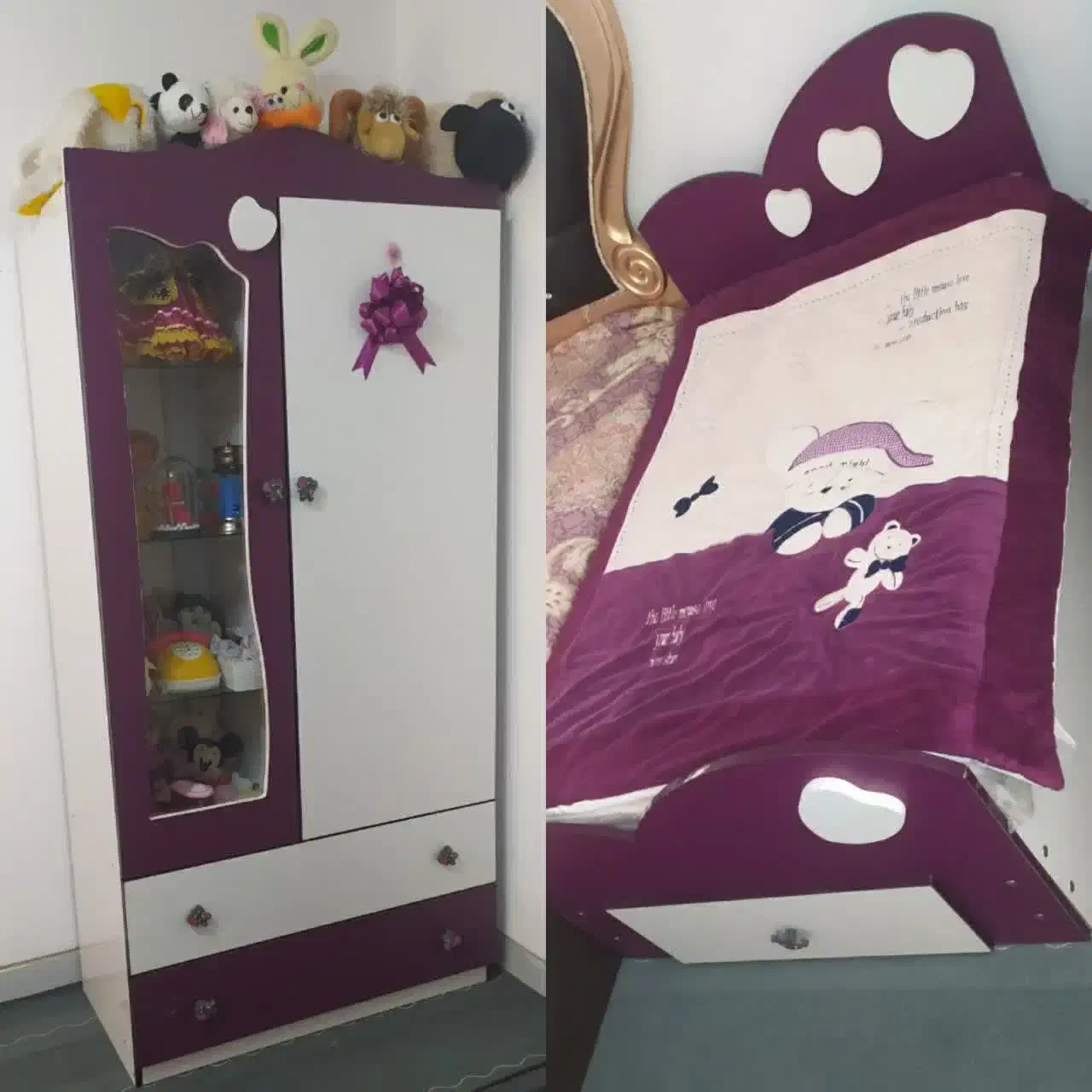 تخت و کمد نوجوان|اسباب و اثاث بچه|شهرضا, |دیوار