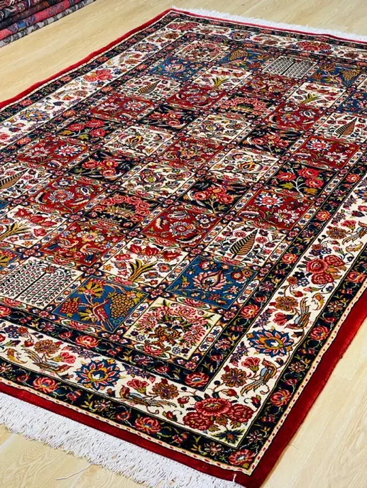 فرش پرده ای بختیاری طرح خشتی|فرش|تهران, سلسبیل شمالی|دیوار