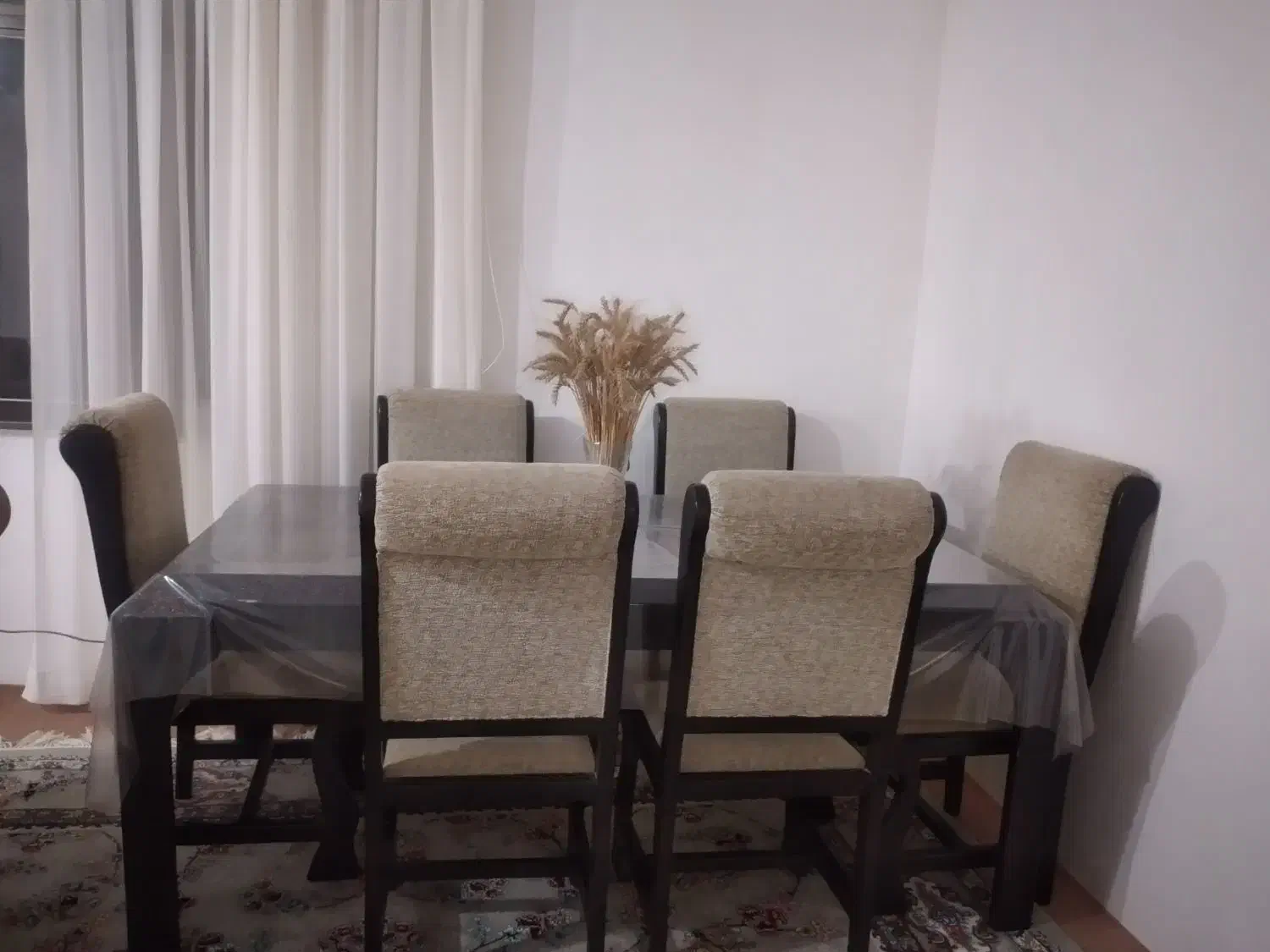 میز نهار خوری شش نفره|میز و صندلی غذاخوری|آشخانه, |دیوار