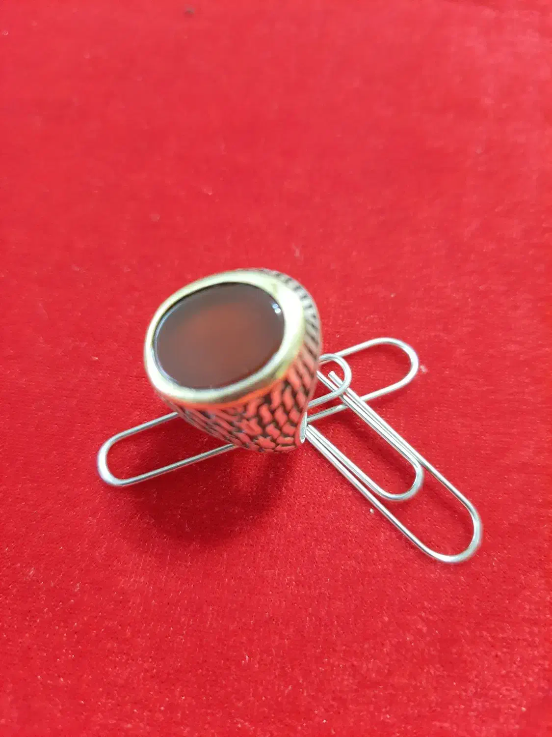 انگشتر عقیق نقره ترک|جواهرات|رشت, لاکانی|دیوار