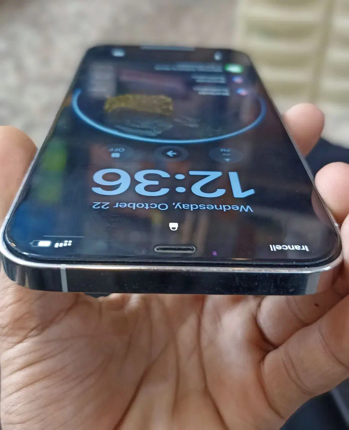 ایفون دوازده پرومکس تمیز رنگ جذاب|موبایل|کنارک, |دیوار