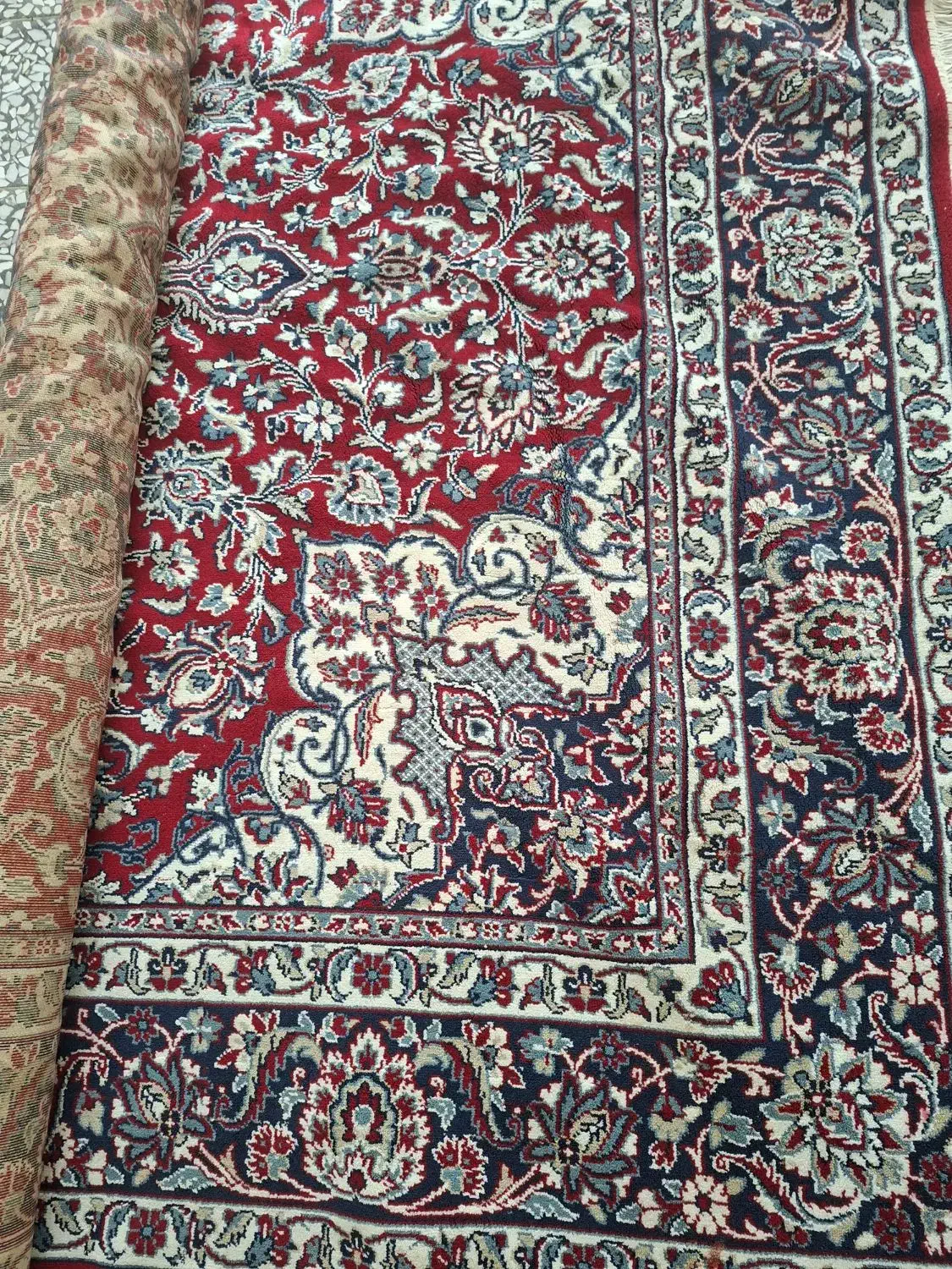 قالی ماشینی کارکرده ۹ متری|فرش|صومعه‌سرا, |دیوار