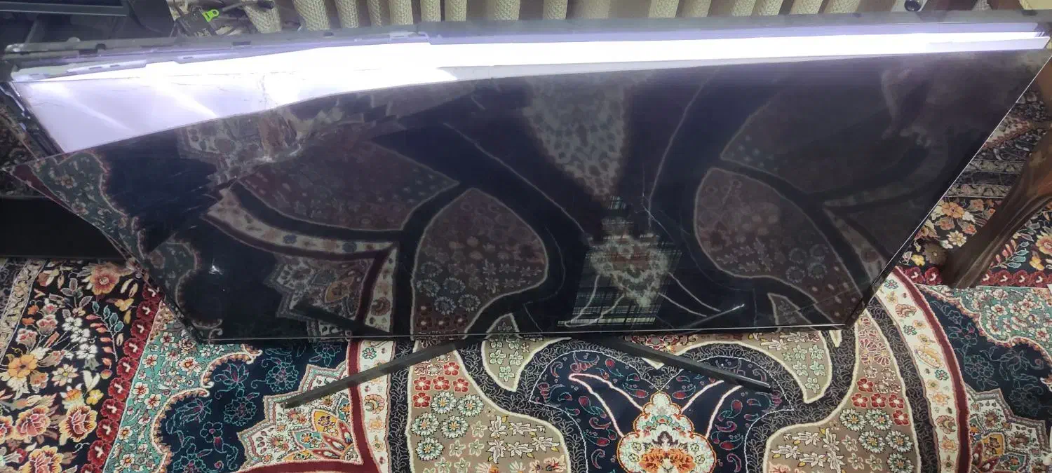 LED سامسونگ 49 اینچ ، پنل شکسته ، بورد سالم|تلویزیون و پروژکتور|فلاورجان, |دیوار