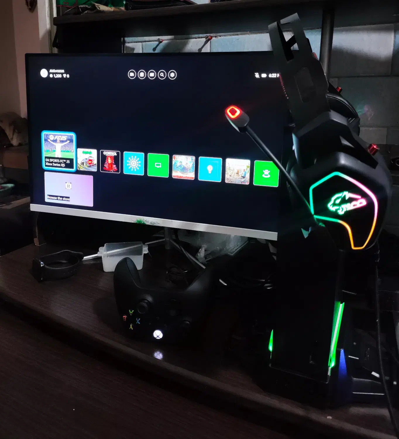 Xbox series S 1TB FULL+هدفون گیمینگ|کنسول، بازی ویدئویی و آنلاین|اهواز, فاز ۲ پادادشهر|دیوار