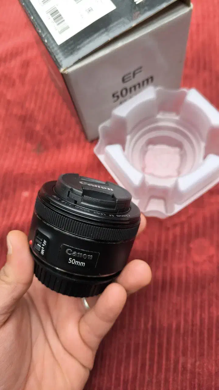لنز کانن Canon EF 50mm f/1.8 STM نو|دوربین عکاسی و فیلم‌برداری|فومن, |دیوار