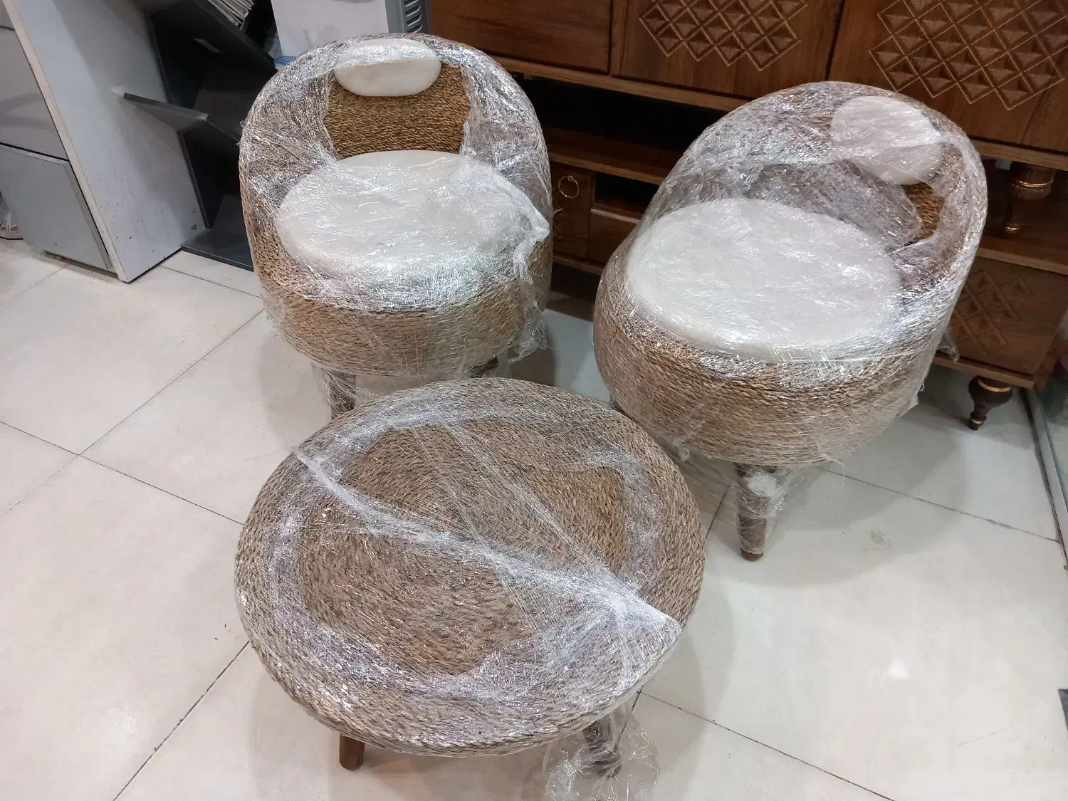 ست دونفره حصیری|میز و صندلی غذاخوری|بوشهر, |دیوار