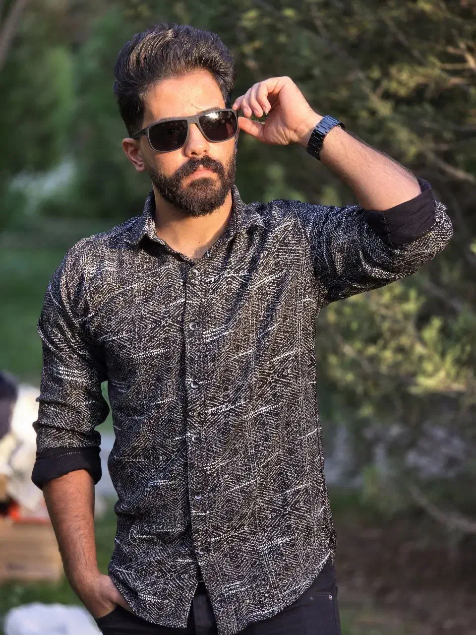 آفر ویژه پیراهن دکمه ای آستین دار مردانه|لباس|اصفهان, خوراسگان|دیوار