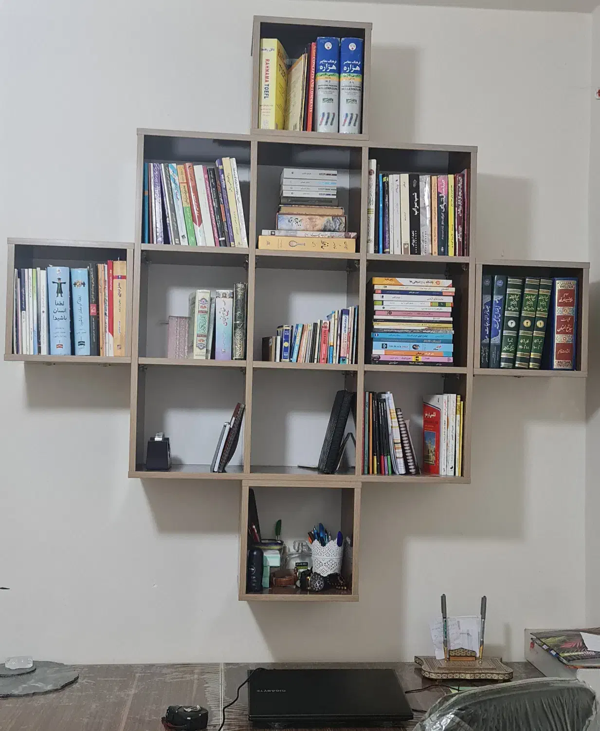 کتابخانه زیبا و با کیفیت|کتابخانه، شلف، قفسه‌های دیواری|اهواز, بهارستان|دیوار