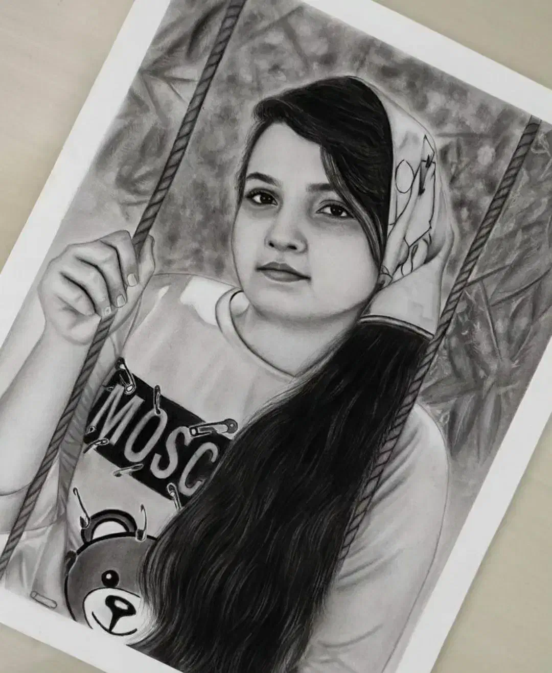 طراحی چهره سیاه قلم|تابلو، نقاشی، عکس|بندرعباس, |دیوار