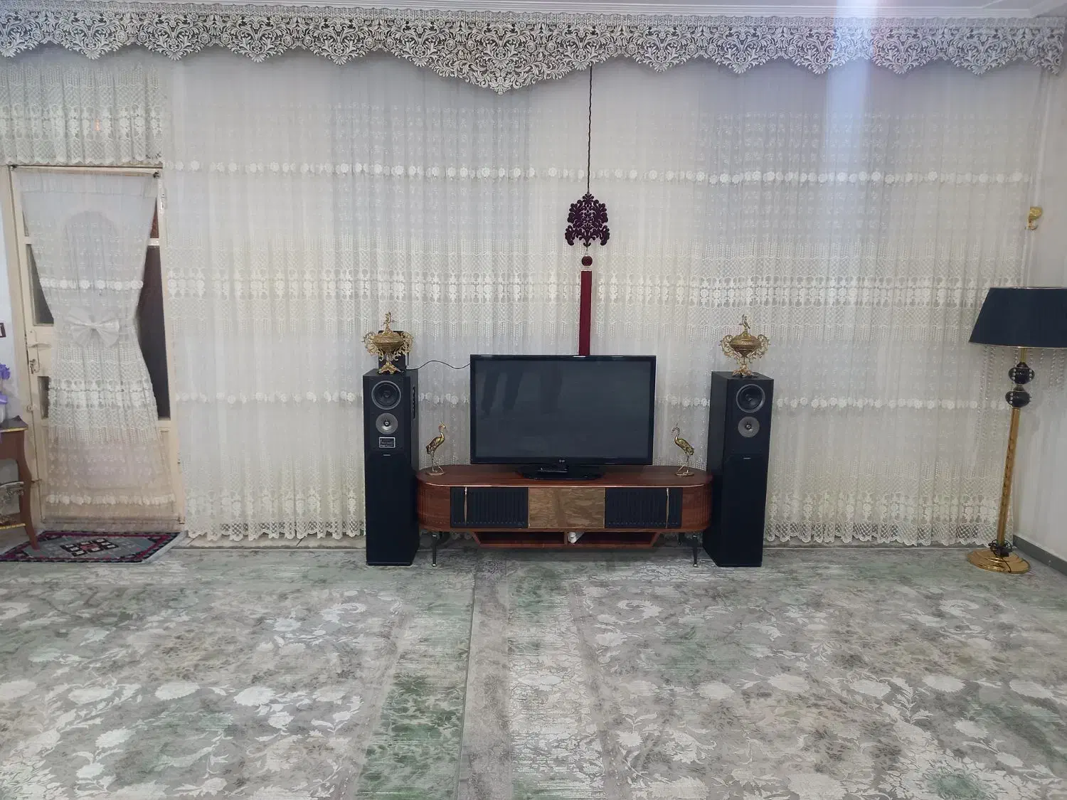 پرده سالم در حد نو|پرده، رانر، رومیزی|خاوه, |دیوار