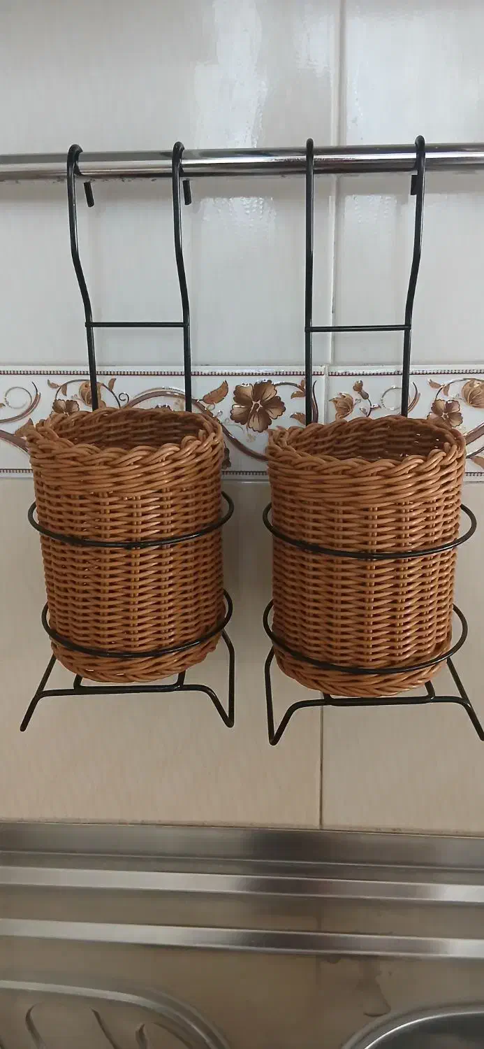 انواع سبد حصیری پلاستیکی|صنایع دستی و سایر لوازم تزئینی|فرمهین, |دیوار