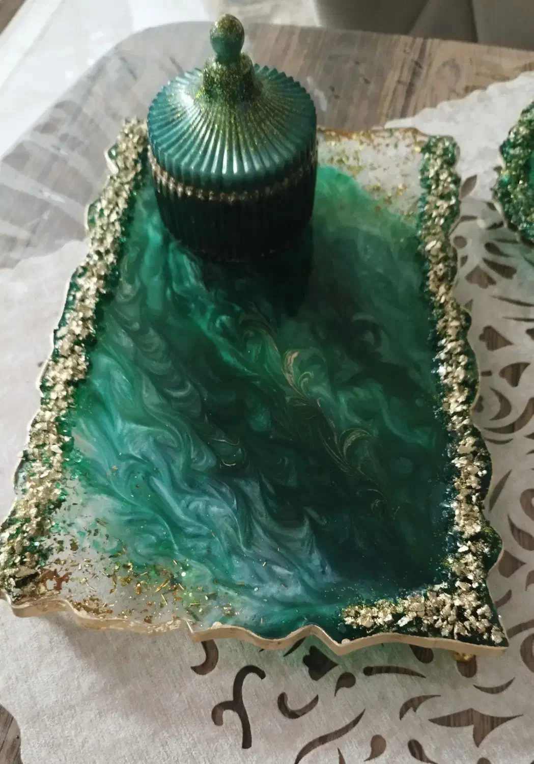 ست پذیرایی شیک رزینی|ظروف سرو و پذیرایی|آمل, |دیوار