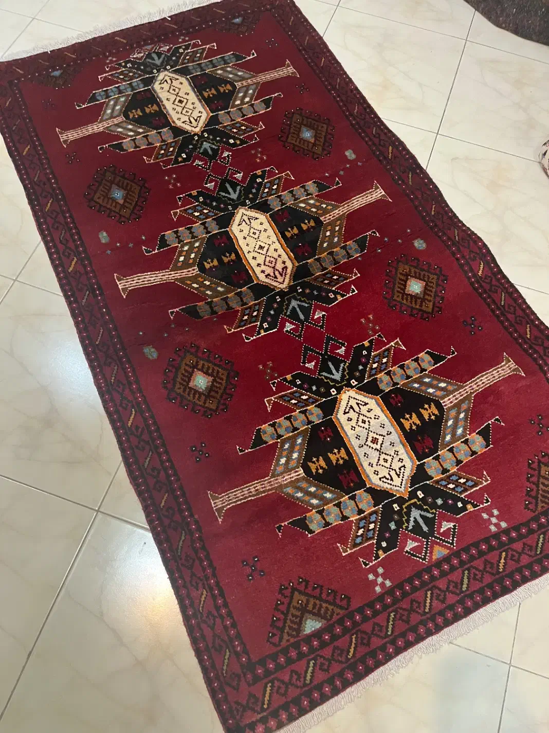 قالیچه شیراز ۲ متری  پشم دستبافت سالم|فرش|تهران, شهرک غرب|دیوار