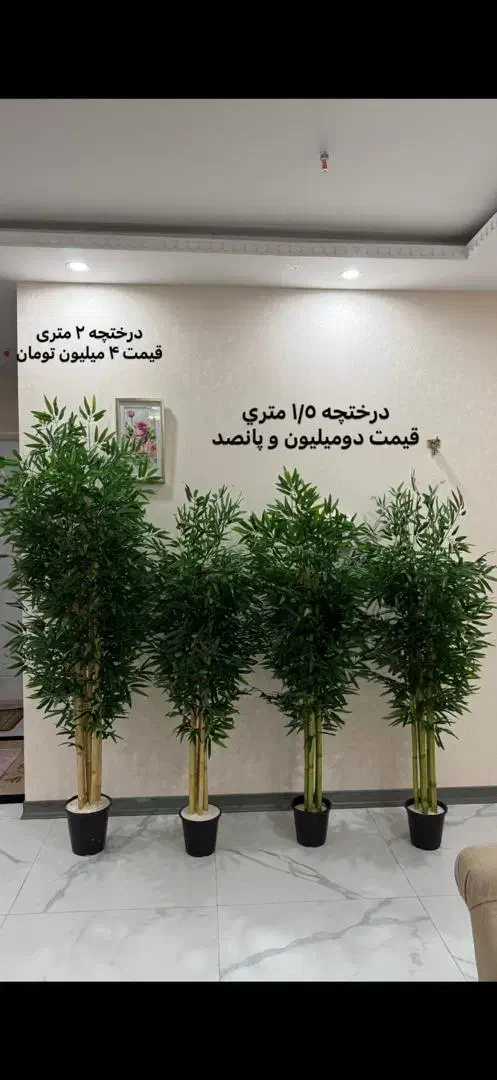 درختچه مصنوعی بامبو|گل مصنوعی|قوچان, |دیوار
