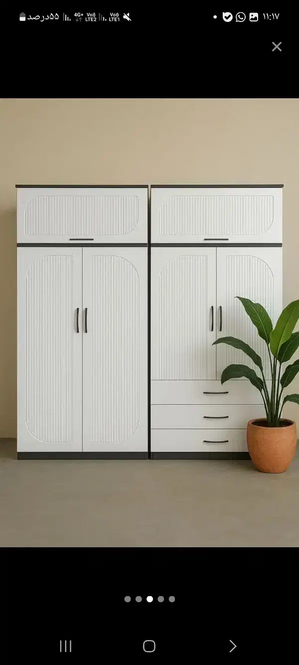 کمد دیواری قابل جابه جابیی وتخت خواب|جاکفشی، کمد، دراور|اندیشه, اندیشه فاز ۴|دیوار