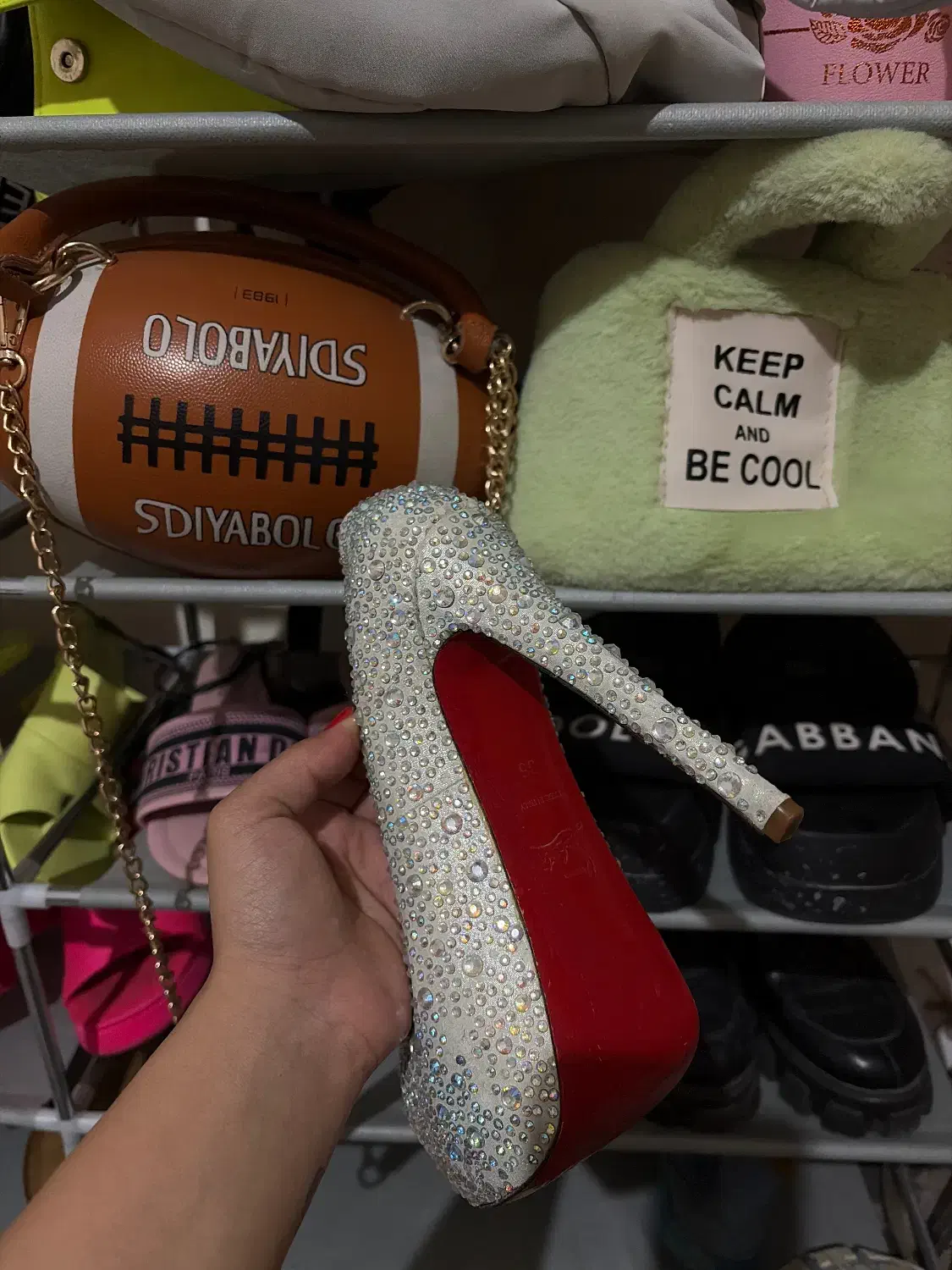 کفش فول نگین مجلسی|کیف، کفش، کمربند|شاهین‌شهر, فردوسی|دیوار