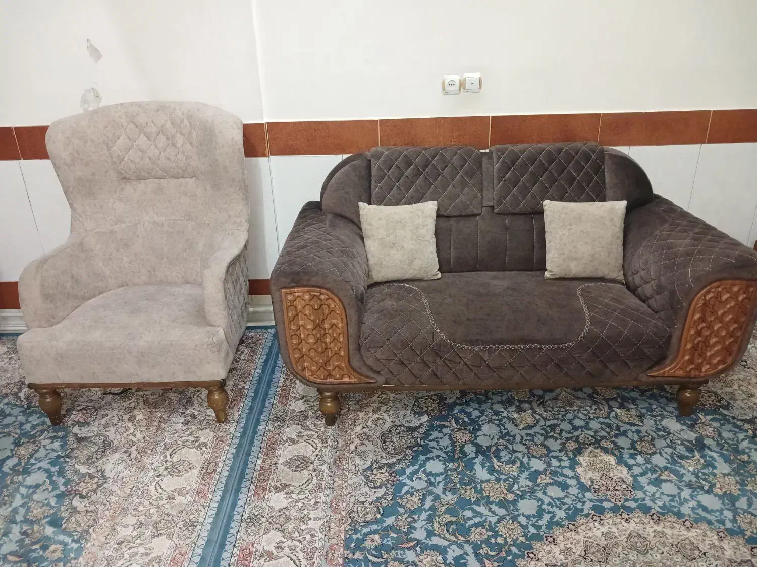 مبل ۶ نفره|مبلمان خانگی و میز عسلی|پاکدشت, پاکدشت (مامازند)|دیوار